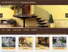 Tablet Screenshot of kamenictvi.biz